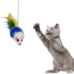 Zabawka - myszka na sznurku