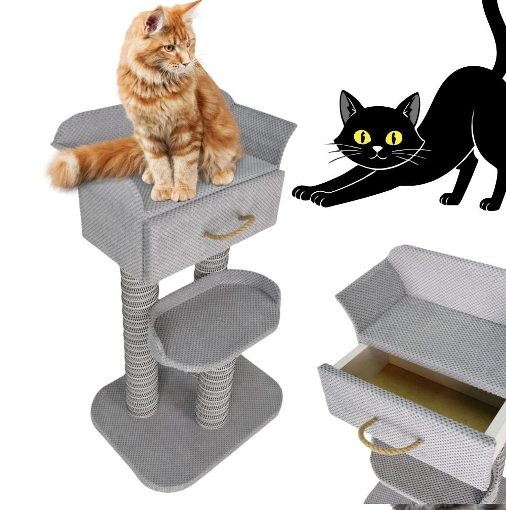 Drapak Lord z szufladą